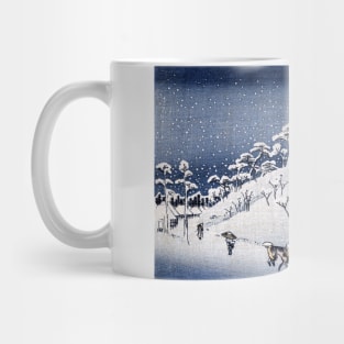 19th C. Snow on Asuka Hill Japan Mug